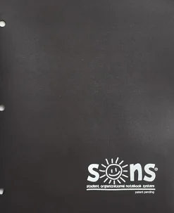 SONS System Pocket Folders, 9-1/2" x 12-1/2", Black,