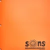 SONS System Pocket Folders, 9-1/2" x 12-1/2", Orange
