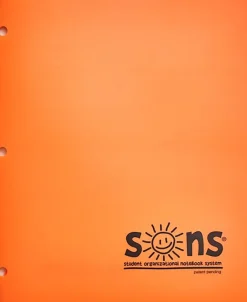 SONS System Pocket Folders, 9-1/2" x 12-1/2", Orange