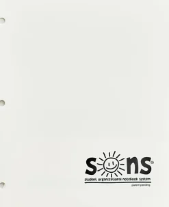 SONS System Pocket Folders, 9-1/2" x 12-1/2", White