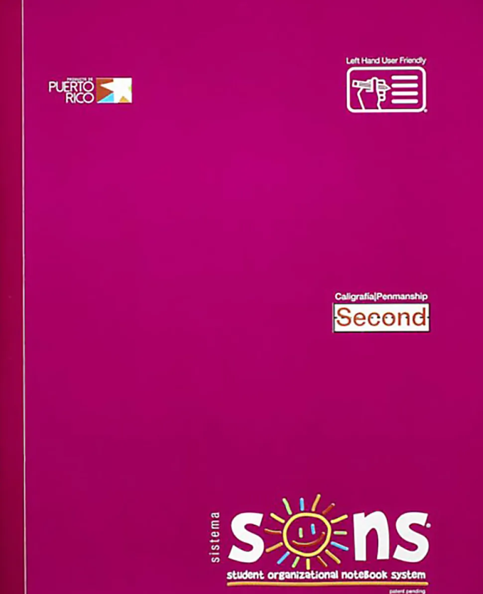 SONS System Second Notebooks, 9-3/4" x 7-1/2", 1 Subject, Primary Rule, Third, 200 Sheets, White