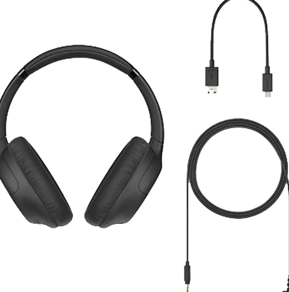 Sony® Bluetooth® Wireless Noise-Canceling Overhead Headphones Black, WHCH710N/B