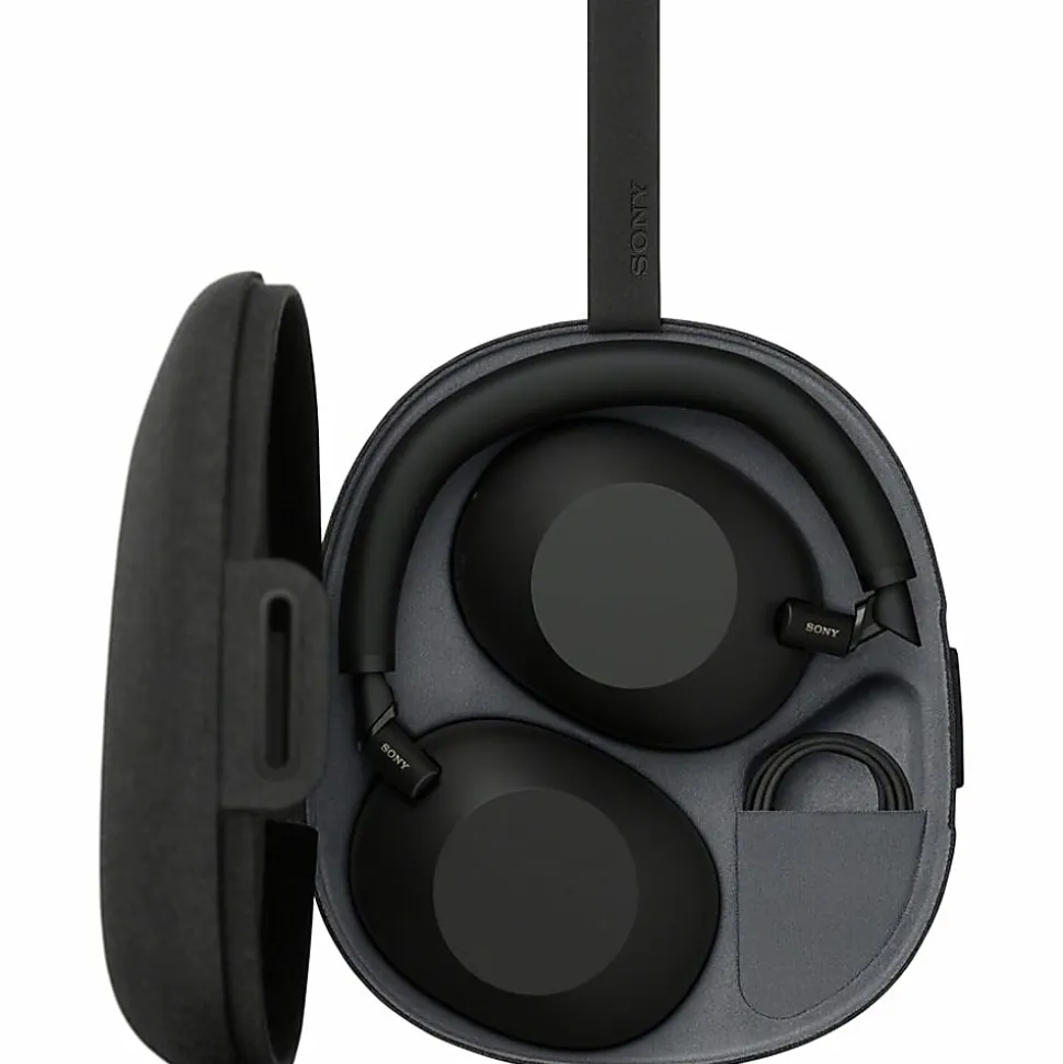 Sony WH-1000XM6 Wired/Wireless Noise Canceling Headphones, Stereo, Bluetooth/RF, Over-The-Head, Over-The-Ear, Binaural, Circumaural, Black