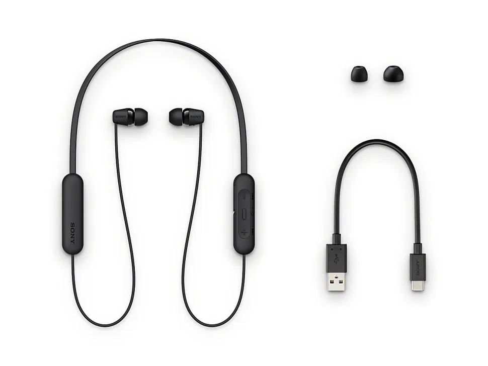 Sony WIC200 Wireless Earbuds, Black
