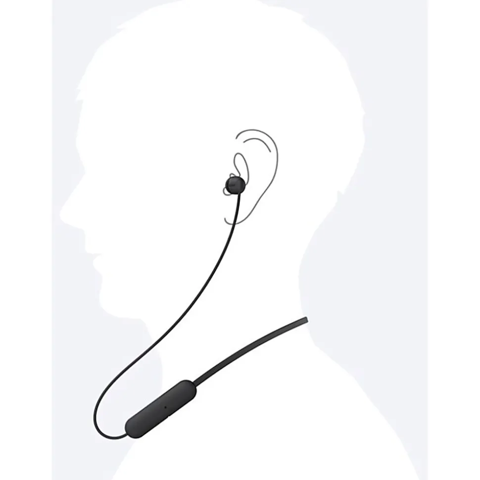 Sony WIC200 Wireless Earbuds, Black