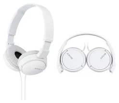 Sony® ZX On-Ear Monitor Headphones, White, MDRZX110AP/W