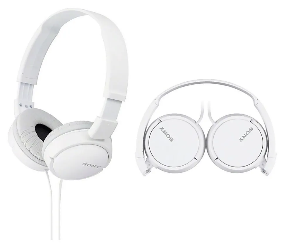 Sony® ZX On-Ear Monitor Headphones, White, MDRZX110AP/W