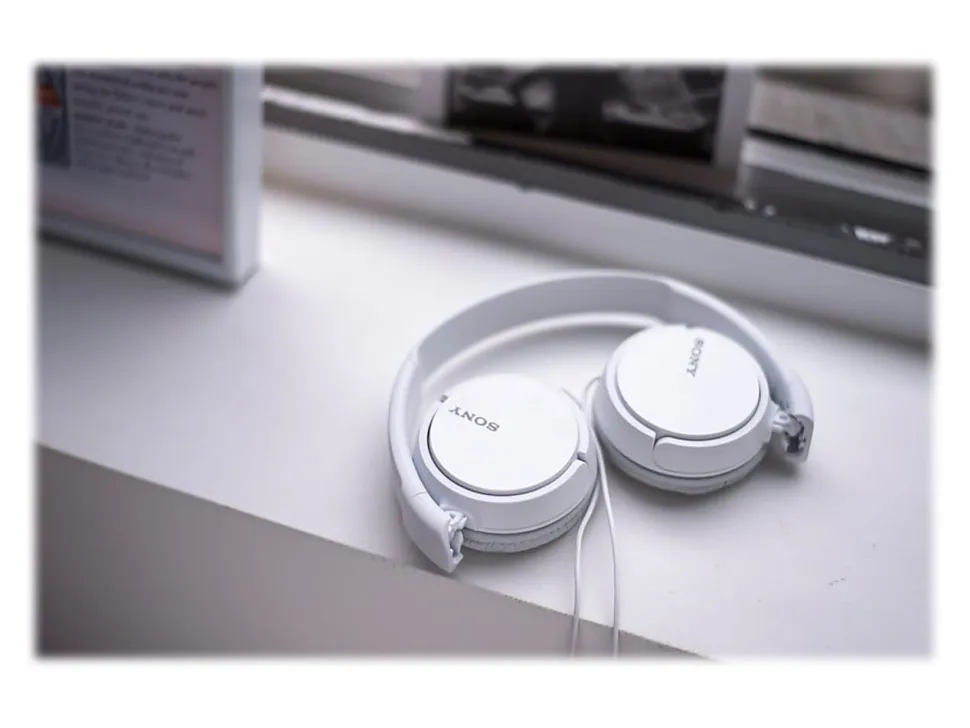 Sony® ZX On-Ear Monitor Headphones, White, MDRZX110AP/W