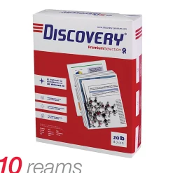 Soporcel Discovery Multi-Use Printer & Copy Paper, 10 Reams, White, Letter (8.5" x 11"), 5000 Sheets Per Case, 20 Lb, 97 Brightness