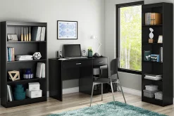 South Shore Axess 43-3/4" Computer Desk, Pure Black