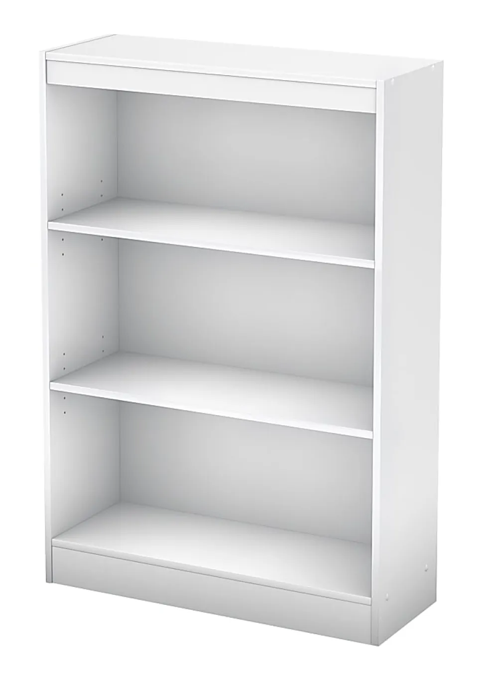 South Shore Axess 44"H 3-Shelf Bookcase, Pure White