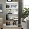 South Shore Axess 57"H 4-Shelf Bookcase, Pure White