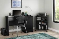 South Shore Axess Printer Cart, Pure Black