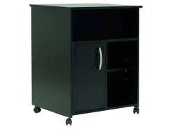 South Shore Axess Printer Cart, Pure Black