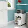 South Shore Axess Printer Cart On Wheels, Pure White