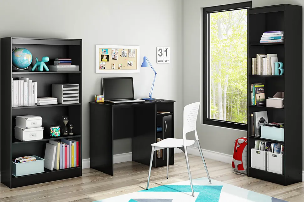 South Shore Axess 34"W Computer Desk, Black