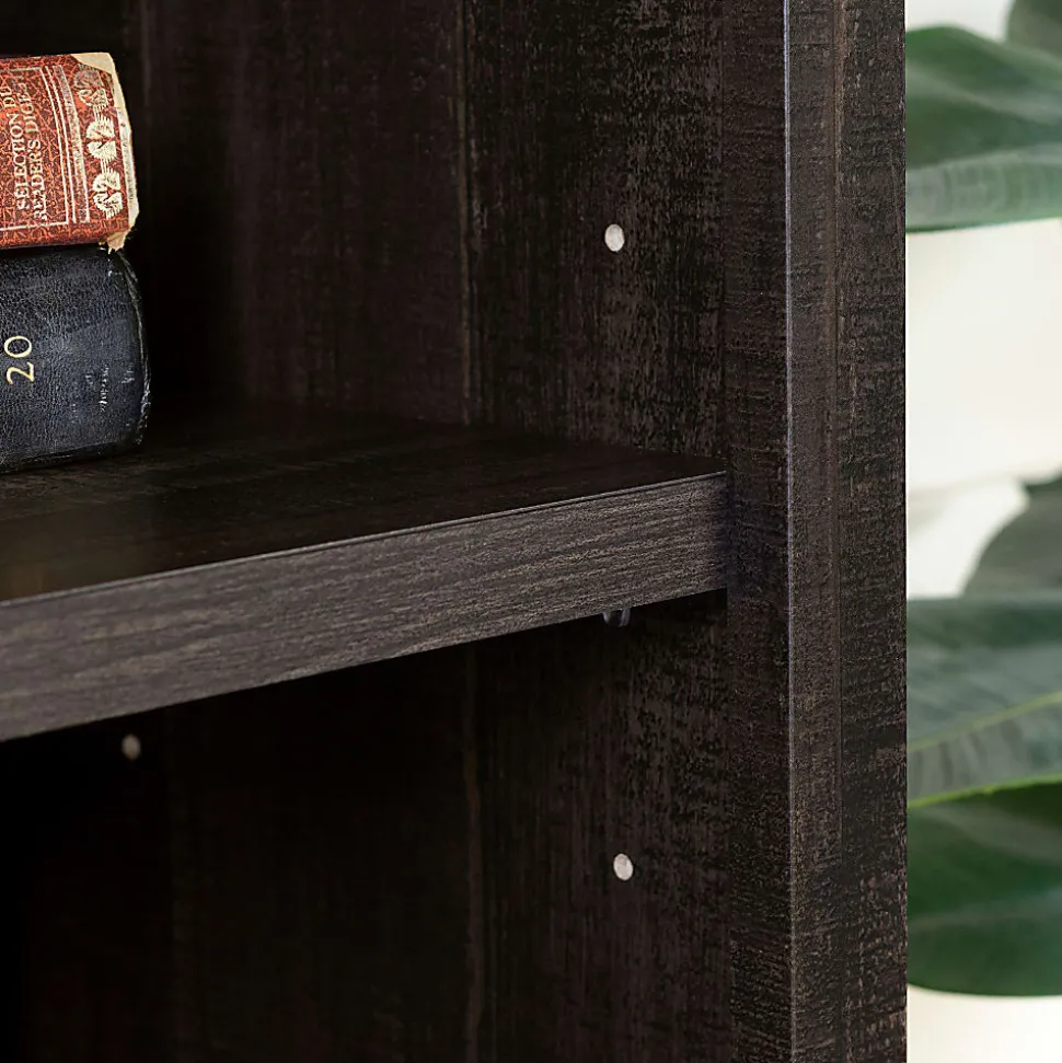 South Shore Gascony 57-3/4"H 4-Shelf Bookcase, Rubbed Black