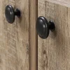 South Shore Morgan 4-Door Storage Armoire, 69-1/2”H x 33”W x 19-1/2”D, Weathered Oak