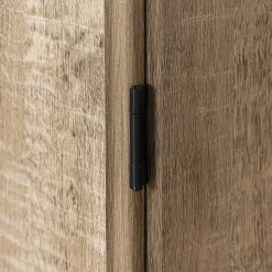 South Shore Morgan 4-Door Storage Armoire, 69-1/2”H x 33”W x 19-1/2”D, Weathered Oak