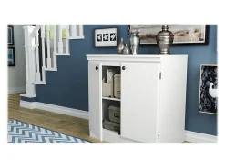 South Shore Morgan 2-Door Storage Cabinet, Pure White