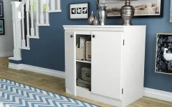 South Shore Morgan 2-Door Storage Cabinet, Pure White