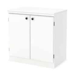 South Shore Morgan 2-Door Storage Cabinet, Pure White
