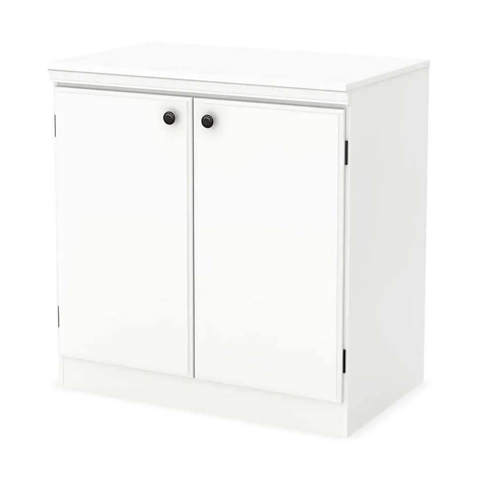 South Shore Morgan 2-Door Storage Cabinet, Pure White