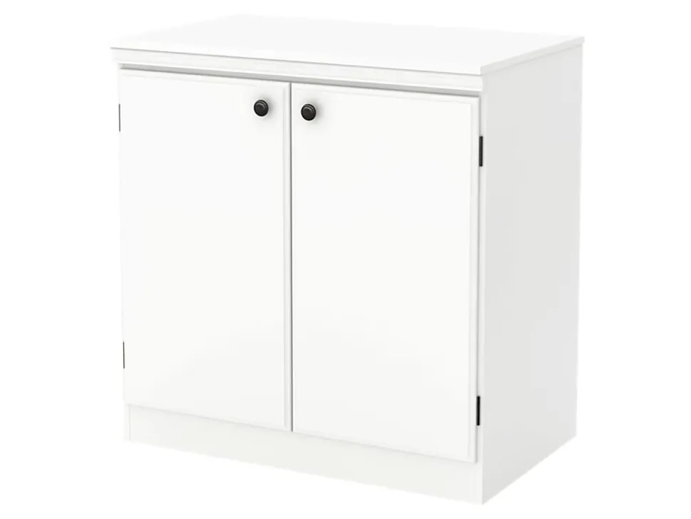 South Shore Morgan 2-Door Storage Cabinet, Pure White