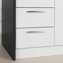 South Shore Myro 48"W Kitchen Island, Gray Oak/White
