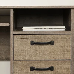 South Shore Tassio 45"W Computer Desk, Weathered Oak