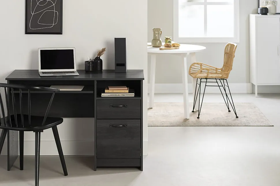 South Shore Tassio 45"W Computer Desk, Gray Oak