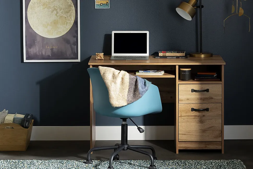 South Shore Tassio 44" W Rectangular Desk, Nordik Oak