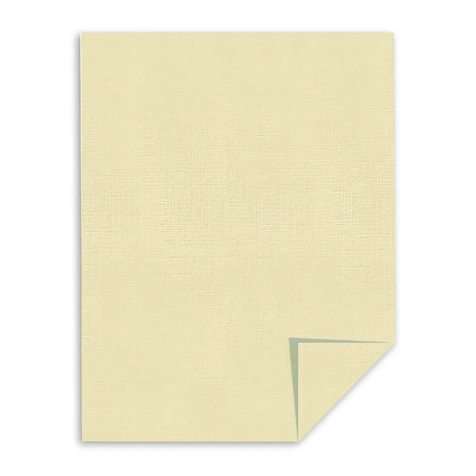 Southworth® 25% Cotton Linen Business Paper, Ivory, Letter (8.5" x 11"), 100 Sheets Per Pack, 24 Lb, 94 Brightness