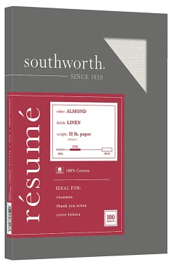 Southworth® 100% Cotton Résumé Paper, 8 1/2