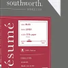 Southworth® 100% Cotton Résumé Paper, 8 1/2" x 11", 32 Lb, 100% Recycled, Blue, Pack Of 100