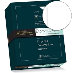 Southworth® Diamond White® 25% Cotton Business Paper, 8 1/2