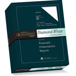 Southworth® Diamond White® 25% Cotton Business Paper, 8 1/2