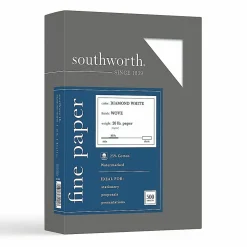 Southworth® Diamond White® 25% Cotton Business Paper, 8 1/2