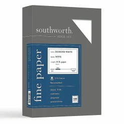 Southworth® Diamond White® 25% Cotton Business Paper, 8 1/2