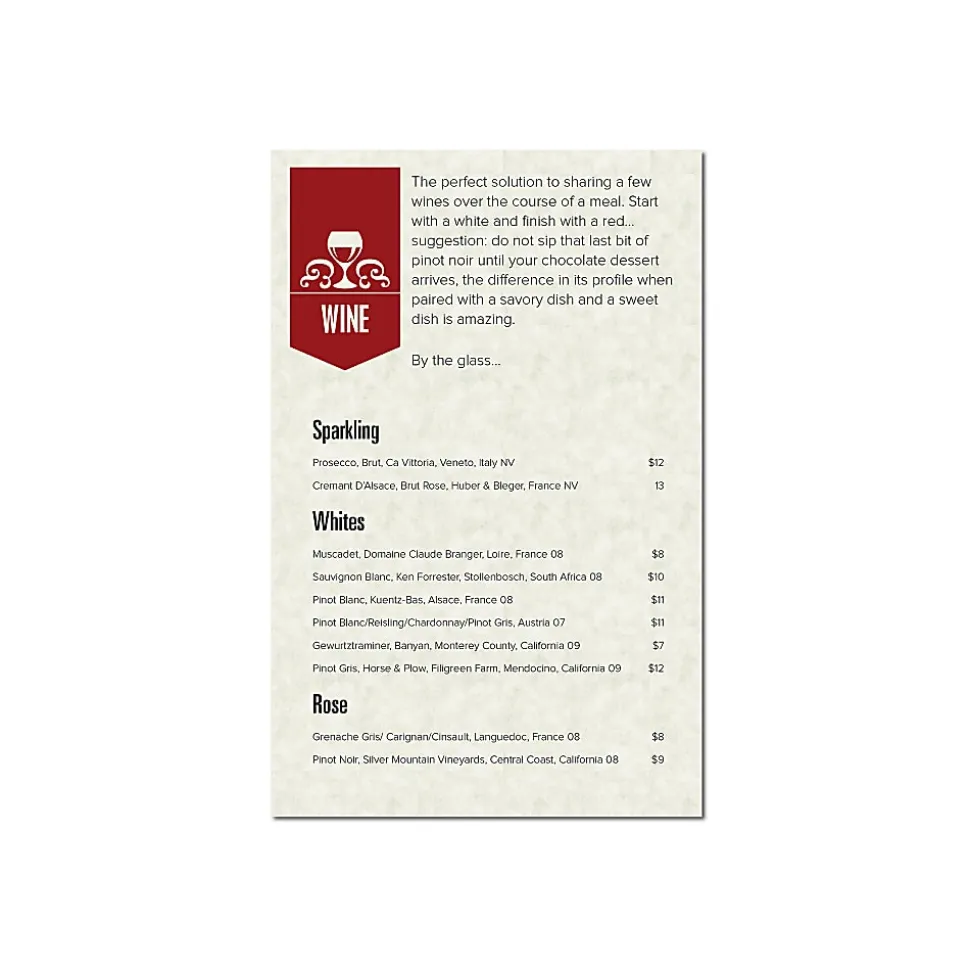 Southworth® Parchment Specialty Paper, 8 1/2" x 11", 65 Lb, Ivory, Pack Of 100