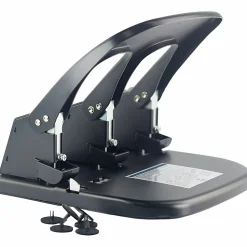Sparco Manual Adjustable 3-Hole Punch, 100-Sheet Capacity, 10 1/4