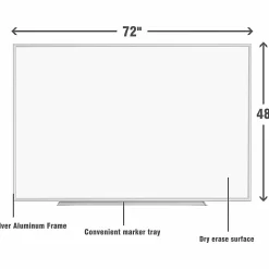 Sparco Melamine Dry-Erase Whiteboard, 72