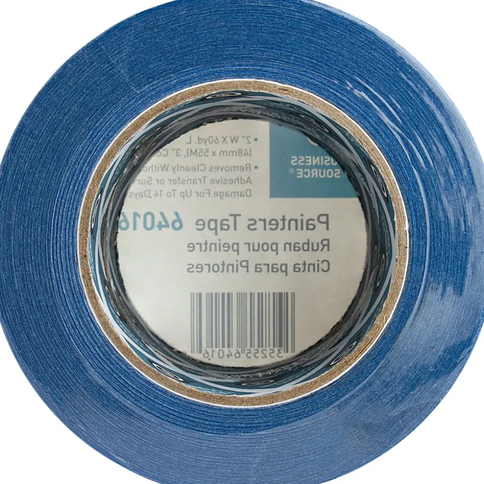 Sparco Multisurface Painter's Tape, 2" x 60 Yd., Smooth Finish, Blue, Pack Of 2