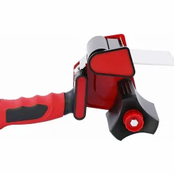 Sparco 3" Packaging Tape Dispenser - 3" Core - Ergonomic Design, Adjustable Tension Mechanism, Durable - Red, Black - 1 Each