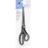 Sparco Rubber Handle Scissors, 8", Pointed, Black/Gray