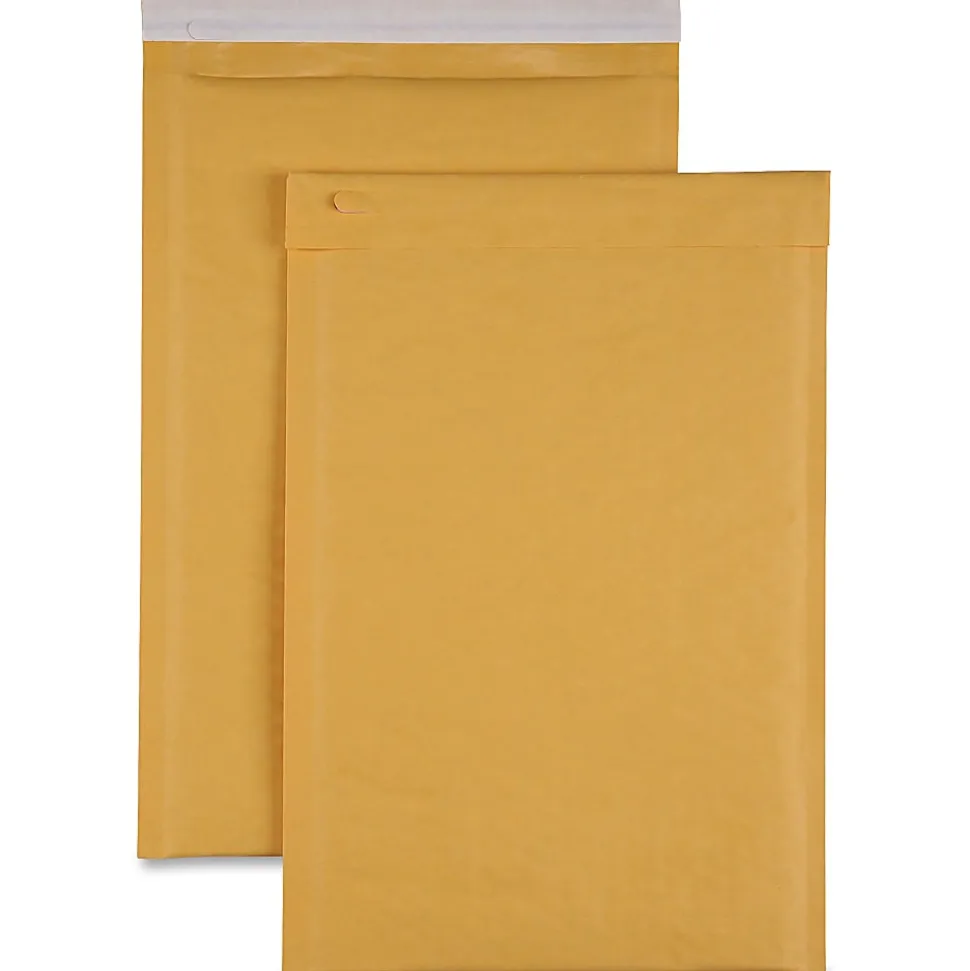 Sparco Size 3 Bubble Cushioned Mailers - Bubble - #3 - 8 1/2" Width x 14 1/2" Length - Self-sealing - Kraft - Kraft - 100 / Carton