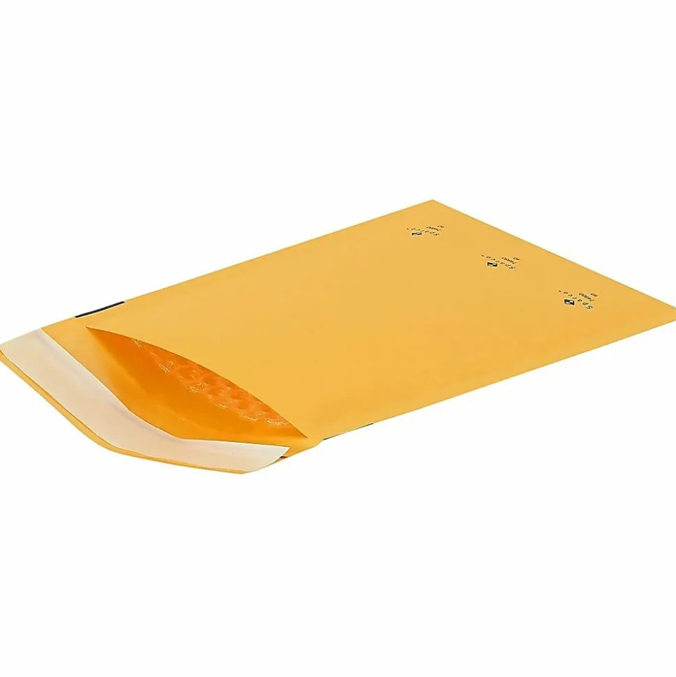 Sparco Size 0 Bubble Cushioned Mailers - Bubble - #0 - 6" Width x 10" Length - Self-sealing - Kraft - Kraft - 200 / Carton