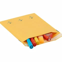 Sparco Size 2 Bubble Cushioned Mailers - Bubble - #2 - 8 1/2" Width x 12" Length - Self-sealing - Kraft - Kraft - 100 / Carton