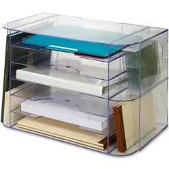 Sparco 6-tray Jumbo Desk Sorter, 3 Pocket(s), 12.3