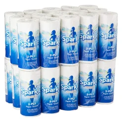 Sparkle® Professional Series by GP PRO 2-Ply Kitchen Paper Towels, 70 Sheets Per Roll, Pack Of 30 Rolls